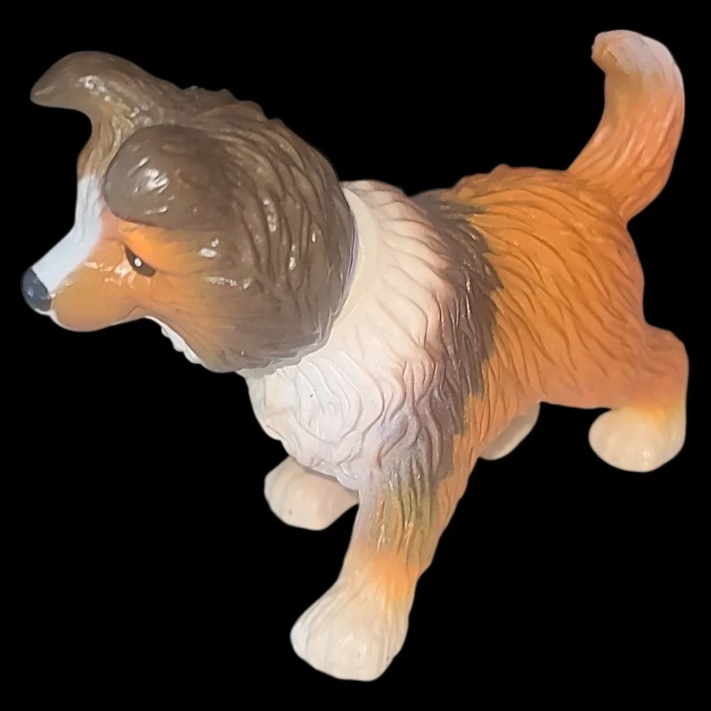 2002 Barbie Bobbin Bow Wow Collie Dog Figure Mattel Pet Accessory‎ Toy